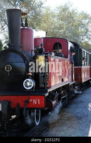 FRANCIA, SOMME (80) COTE D'OPALE E BAIE DE SOMME, LE CROTOY, LA FERROVIA A SCARTAMENTO RIDOTTO DELLA BAIA DI SOMME O CHEMIN DE FER DE LA BAIE DE SOMME AL TERMINE Foto Stock