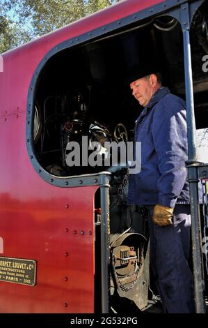 FRANCIA, SOMME (80) COTE D'OPALE E BAIE DE SOMME, LE CROTOY, LA FERROVIA A SCARTAMENTO RIDOTTO DELLA BAIA DI SOMME O CHEMIN DE FER DE LA BAIE DE SOMME AL TERMINE Foto Stock