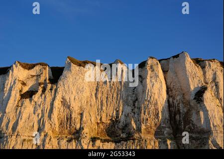 FRANCIA, SENNA MARITTIMA (76) NORMANDIA, COTE D'OPALE, LE TREPORT, SCOGLIERE Foto Stock