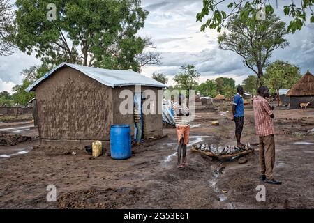 Bidibidi, Morobi, campo profughi, Uganda, Africa Foto Stock