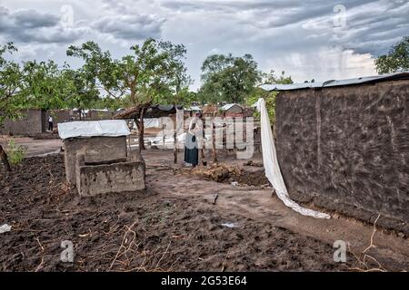 Bidibidi, Morobi, campo profughi, Uganda, Africa Foto Stock