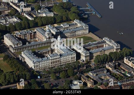 Regno Unito, Londra, veduta aerea del National Maritime Museum di Greenwich Foto Stock