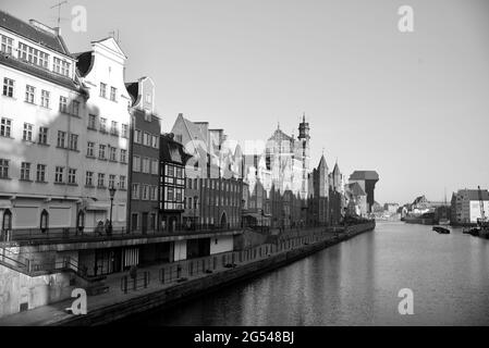 Moltawa, Old City Gdansk, Polonia Foto Stock