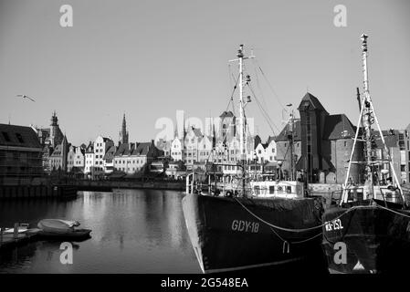 Moltawa, Old City Gdansk, Polonia Foto Stock