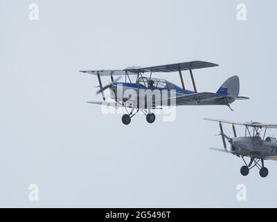 Headcorn, Kent, Regno Unito. 25 Giugno 2021. Foto dal primo giorno della Battaglia di Gran Bretagna Air Show all'Headcorn Aerodromo di Kent. Credit: James Bell/Alamy Live News Foto Stock