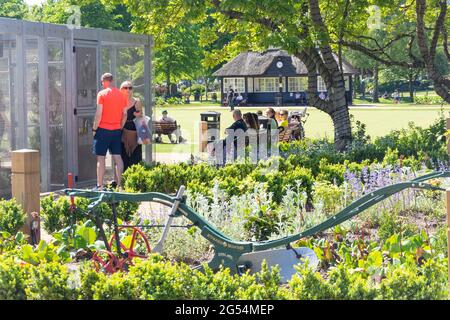 Victoria Park, Tenterbanks, Stafford, Staffordshire, Inghilterra, Regno Unito Foto Stock