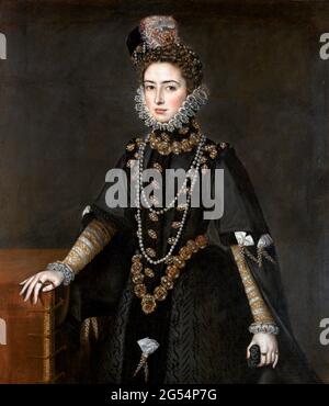 L'Infanta Catalina Micaela (1567-1597) di Alonso Sánchez Coello, olio su tela, c.. 1584 Foto Stock