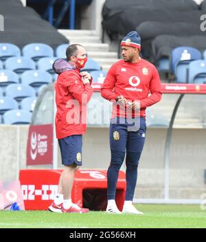 BT Murrayfield .Edinburgh.Scotland UK. 25 giugno-21 sessione di formazione Lions britannici e irlandesi per il Giappone Match Lions inglesi e irlandesi Anthony Watson raffigurato durante la sessione di formazione. Credit: eric mcowat/Alamy Live News Foto Stock