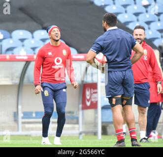 BT Murrayfield .Edinburgh.Scotland UK. 25 giugno-21 sessione di formazione Lions britannici e irlandesi per il Giappone Match Lions inglesi e irlandesi Anthony Watson raffigurato durante la sessione di formazione. Credit: eric mcowat/Alamy Live News Foto Stock