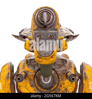 cyber watchman cane in ritratto id, illustrazione 3d Foto Stock