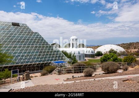 Biosphere 2 e Crew Habitat Foto Stock