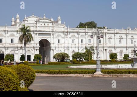 Palazzo Jai Vilas, e Museo Scindia, circa 1874, a Gwalior, Madhya Pradesh, India. Foto Stock