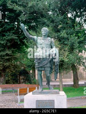 MONUMENTO A OTTAVIO AUGUSTO. Posizione: ESTERNO. Gijón. ASTURIE. SPAGNA. CESAR AUGUSTO OCTAVIO. Foto Stock
