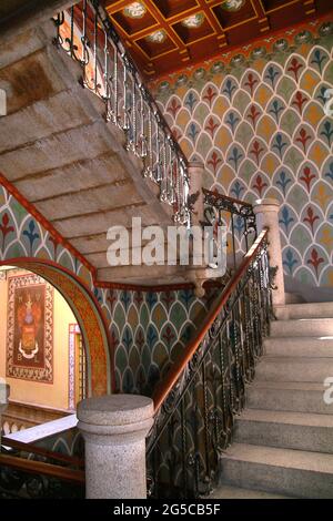 Asti, Piemonte, Italia- 03-15-2007- interni di Palazzo Medici del Vascello. Foto Stock