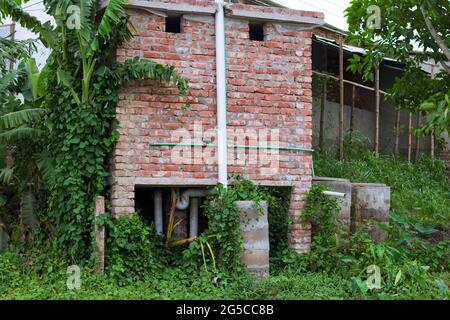 carta da parati vintage diventa una bella carta da parati astratta Foto Stock