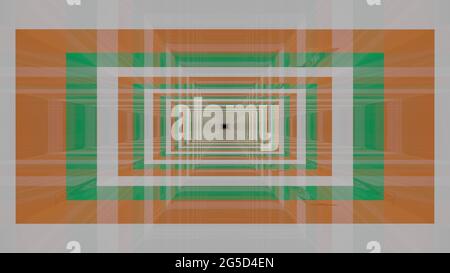 Illustrazione 3d astratta in 4K UHD di quadrati Foto Stock