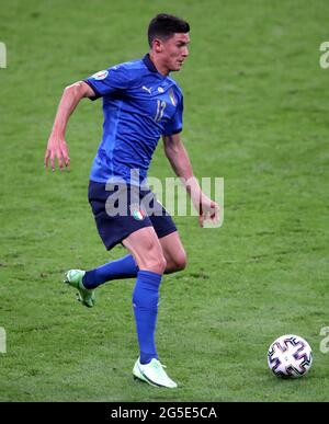 Matteo Pessina in Italia durante il round UEFA Euro 2020 del 16 tenutosi al Wembley Stadium di Londra. Data immagine: Sabato 26 giugno 2021. Foto Stock