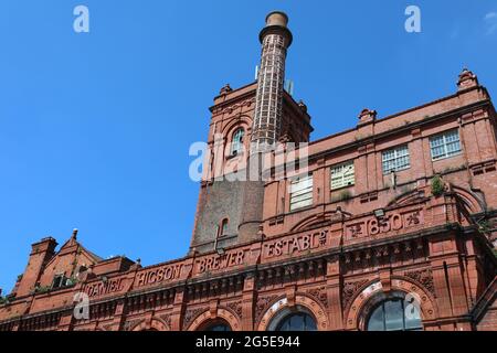 Birreria Higsons presso Stanhope Street a Liverpool Foto Stock