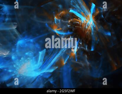 Abstract background frattale generata dal computer illustrazione, tessitura Foto Stock