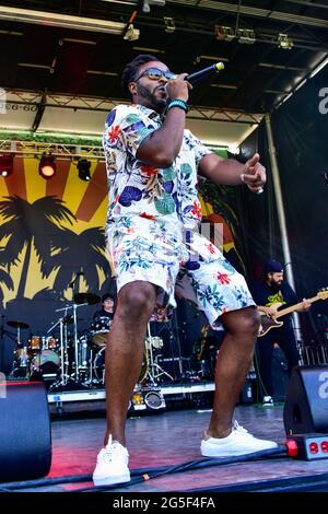 26 giugno 2021 - Orange County, California - la band affonda le proprie radici sul palco del Summer Roots Festival. Photo Credit: Ken Howard Images, Alamy Foto Stock