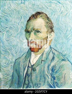 Vincent Van Gogh - autoritratto 1889 Foto Stock