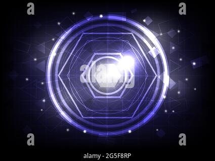 Astratto ragno sfondo web. Forme geometriche con griglia Illustrazione Vettoriale