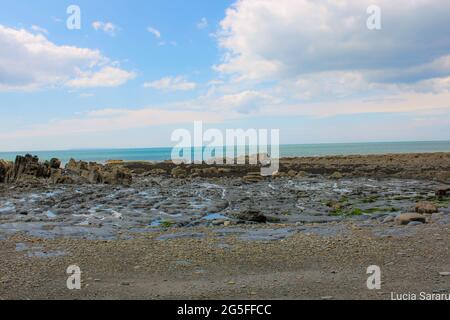 Dicono se venire qui nella bassa marea, si può incontrare una sirena.No fortuna per me questa volta, ma ho preso belle catture Foto Stock