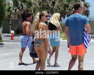 22 giugno 2021, SARASOTA, FLORIDA, Stati Uniti: Isola della lattina della birra, chiave di Longboat. (Immagine di credito: © John Marshall Mantel/ZUMA Wire) Foto Stock