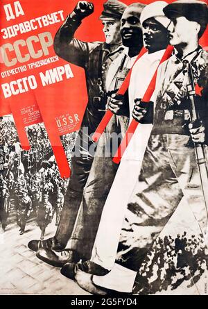 Gustav Klutsis (1895-1938) VIVE A LUNGO L'URSS 1931 Foto Stock