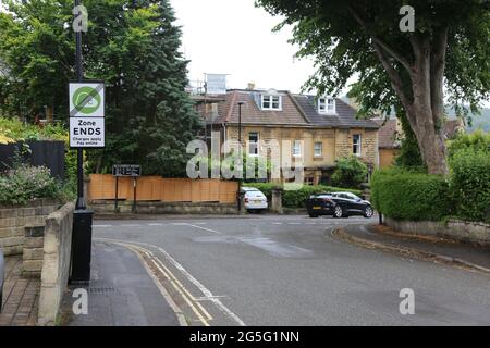 Fine zona aria pulita, Bath, Regno Unito Foto Stock