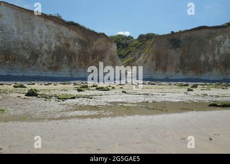 Plage de Pourville Hautot sur Mer Dieppe Foto Stock