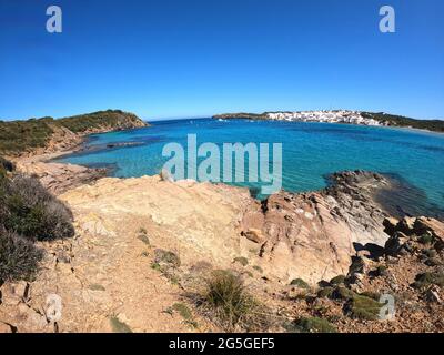 Es Grau, Menorc, Isole Baleari Foto Stock