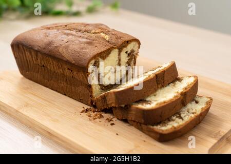 Torta di cioccolato, moka o burro di caffè Foto Stock