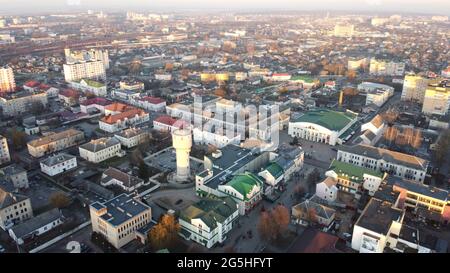 Vista aerea di Baranavichy, regione di Brest Foto Stock