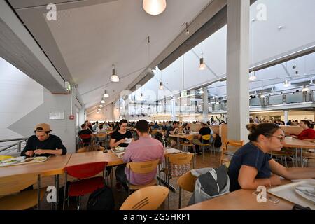 Mensa dell'Università Heinrich Heine di Duesseldorf Foto Stock