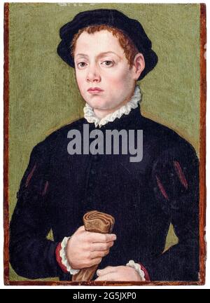 Sofonisba Anguissola, Ritratto di un giovane, pittura, prima del 1625 Foto Stock