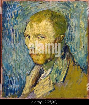 Vincent van Gogh (1853-1890), Autoritratto, pittura ad olio su tela, 1889 Foto Stock