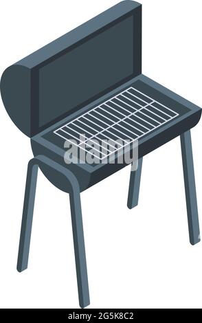 Icona barbecue vettore isometrico. Party barbecue. Barbecue Illustrazione Vettoriale