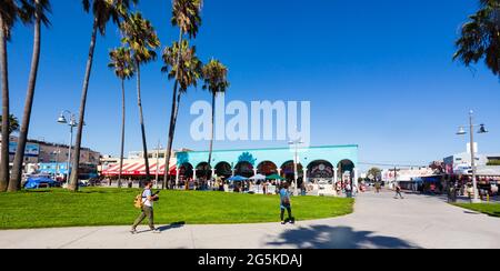 Venice Beach Promenade, Santa Monica, California, Stati Uniti d'America. Foto Stock