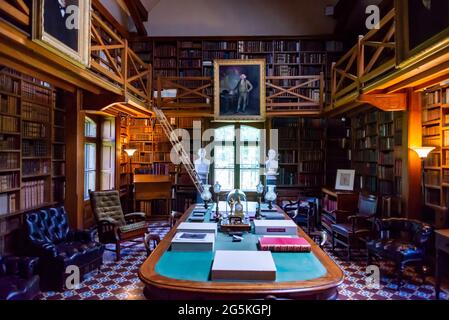 Interioro della casa di John Adams a Quincy, ma. Foto Stock