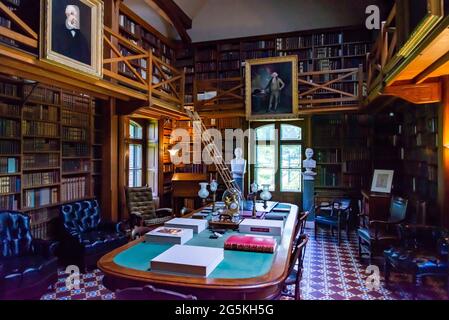 Interioro della casa di John Adams a Quincy, ma. Foto Stock