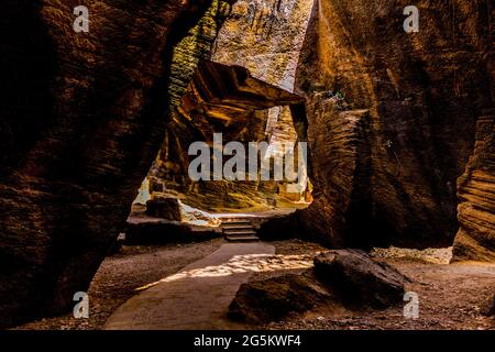 Grotte di Naida, Diu in giornata Foto Stock