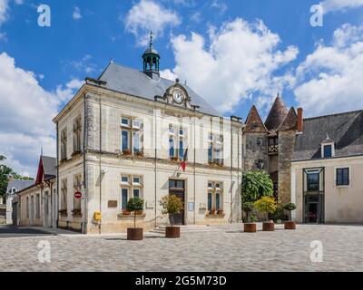 Mezieres-en-Brenne, Indre (36), Municipio di Francia / mairie. Foto Stock