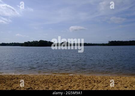 Area ricreativa di Indian Creek, Louisiana Beach Foto Stock