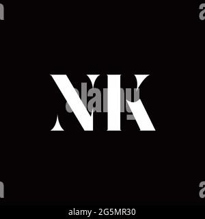 Logo Letter iniziale Logo modello con sfondo oro e nero, icona vettoriale moderno Illustrazione Vettoriale