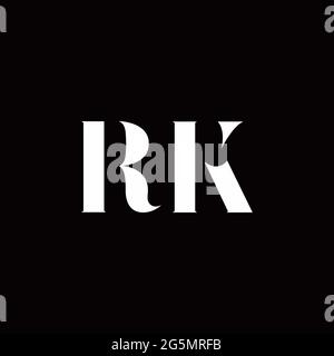 Logo Letter iniziale Logo modello con sfondo oro e nero, icona vettoriale moderno Illustrazione Vettoriale