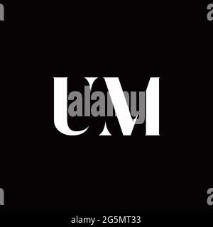 Logo Letter iniziale Logo modello con sfondo oro e nero, icona vettoriale moderno Illustrazione Vettoriale