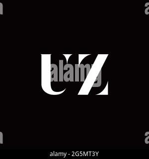 Logo Letter iniziale Logo modello con sfondo oro e nero, icona vettoriale moderno Illustrazione Vettoriale