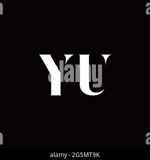 Logo Letter iniziale Logo modello con sfondo oro e nero, icona vettoriale moderno Illustrazione Vettoriale