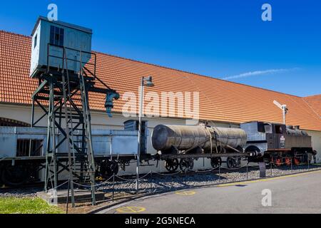 Cukrovar a muzeum cukrovarnictví, Dobrovice, Středočeský kraj, Česká republika / fabbrica e museo di Cugar, Dobrovice, Boemia centrale, repubblica Ceca Foto Stock